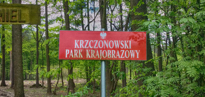 Krzczonowski Park Krajobrazowy - Tabliczka